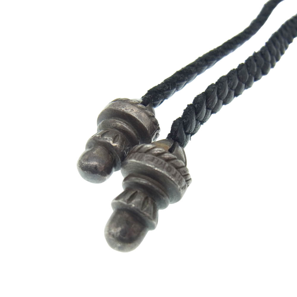 CHROME HEARTS クロムハーツ（原本無） LEATHER BRAID BOLO レザーブレイド ボロチップ ブラック系【中古】