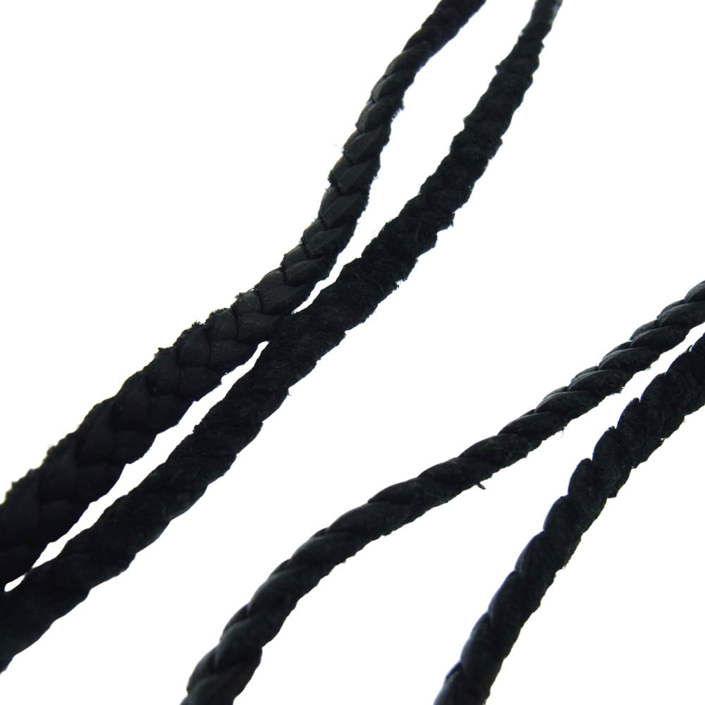CHROME HEARTS クロムハーツ（原本無） LEATHER BRAID BOLO レザーブレイド ボロチップ ブラック系【中古】
