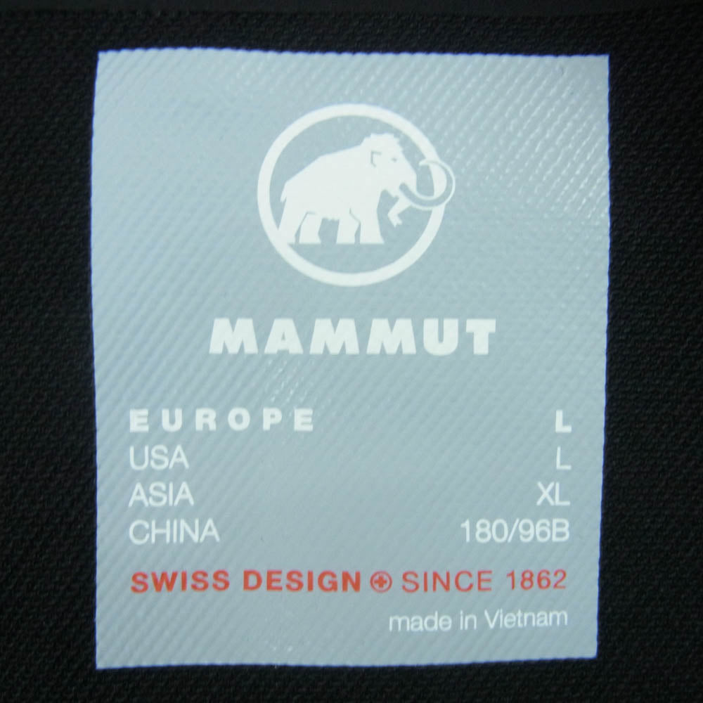 Mammut マムート 1011-02520 Trekkers SO Hooded Jacket AF トレッカーズ ソフトシェル フーデッド アジアンフィット ジャケット ブラック系 L【新古品】【未使用】【中古】