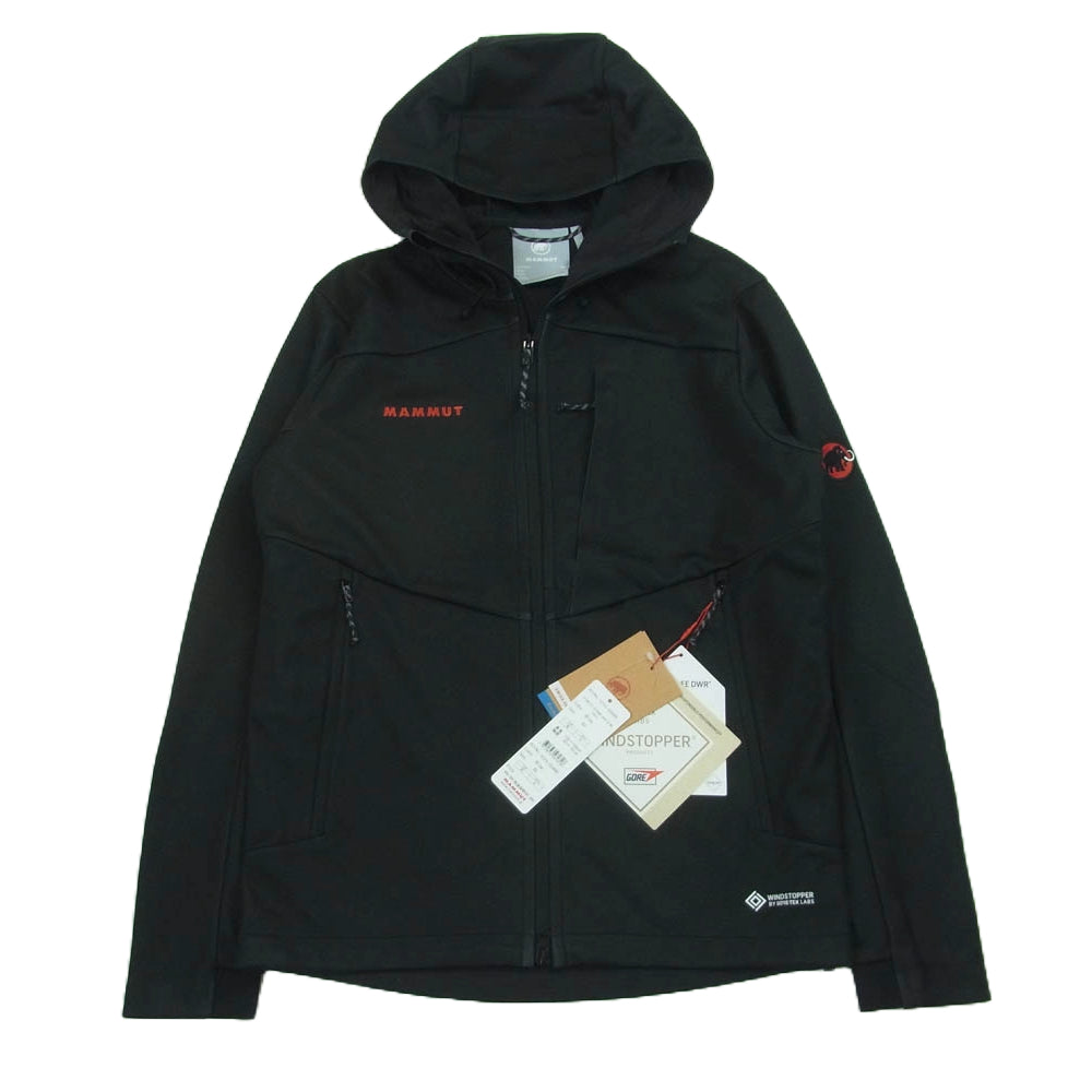 Mammut マムート 1011-02490 Ultimate VII SO Hooded Jacket AF Classic アルティメイト 7 ソフトシェル フーデッド ジャケット クラシック ブラック系 XS【新古品】【未使用】【中古】