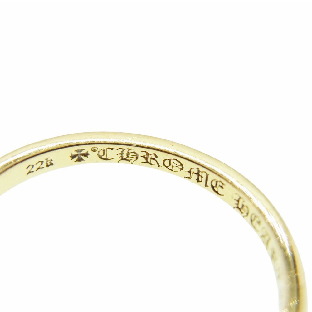 CHROME HEARTS クロムハーツ（原本有） 22K  CH PLUS BUBBLEGUM DIAMOND RING バブルガム CHプラス ダイヤ リング ゴールド系 10号【中古】