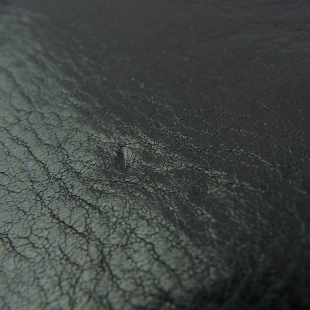 CHROME HEARTS クロムハーツ（原本無） 1ZIP STRAP フローラルボタン 1ジップウォレット レザーブレードストラップ付き 財布 ブラック系【中古】