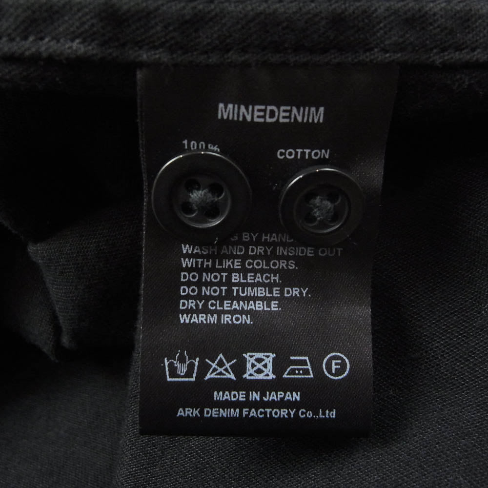 MINEDENIM マインデニム MND-NWO.004-99-012 × New Order ニューオーダー TOUCHED BY THE HAND OF GOD SH フロントプリント 長袖シャツ ブラック系 1【中古】