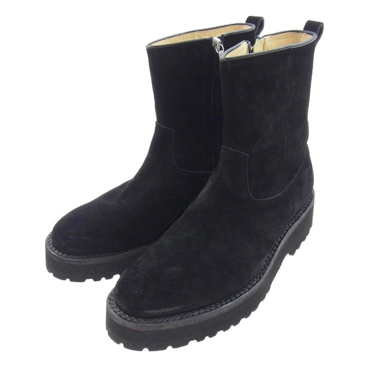 MINEDENIM マインデニム MGK-006-99-412 サイドジップ スエードレザー ブーツ ブラック系 41【中古】