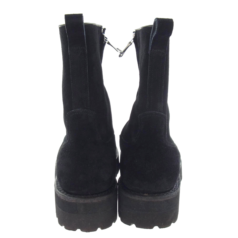 MINEDENIM マインデニム MGK-006-99-412 サイドジップ スエードレザー ブーツ ブラック系 41【中古】