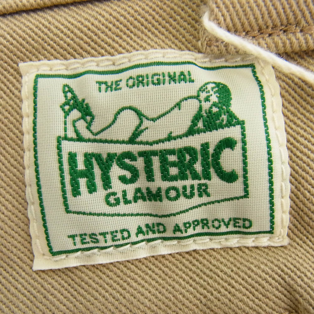 HYSTERIC GLAMOUR ヒステリックグラマー 01213AP11 ローライズ ワーク パンツ ベージュ系 M【極上美品】【中古】