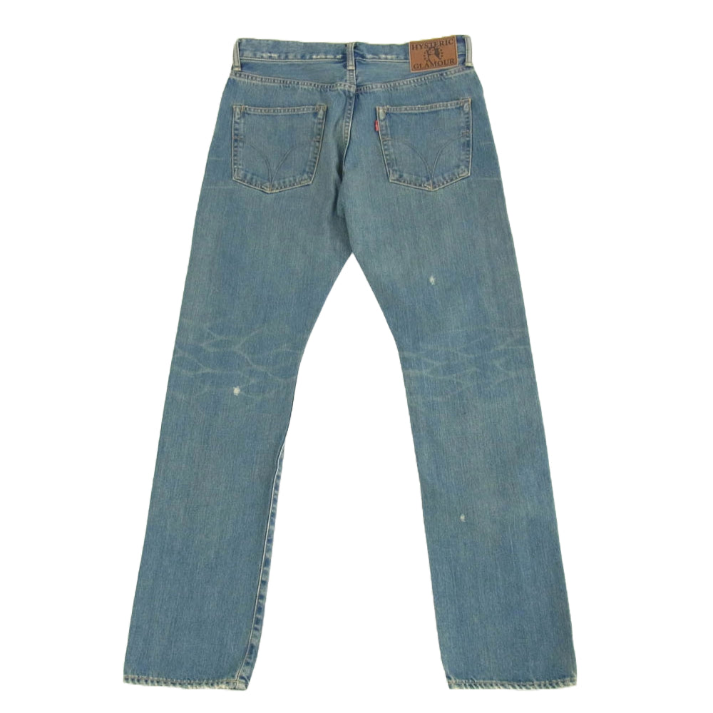 HYSTERIC GLAMOUR ヒステリックグラマー 02243AP52 スクエア ウインドウ デニム パンツ インディゴブルー系 30【新古品】【未使用】【中古】