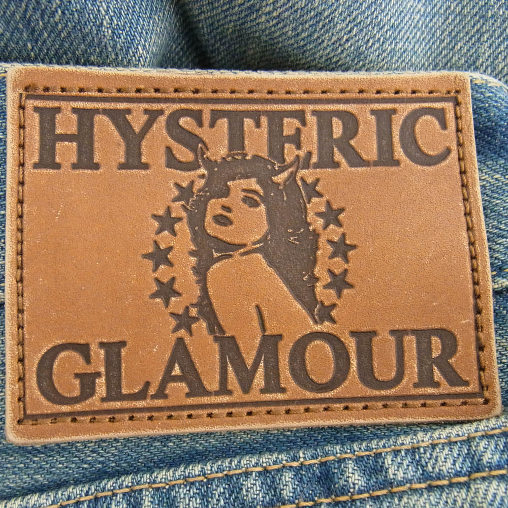 HYSTERIC GLAMOUR ヒステリックグラマー 02243AP52 スクエア ウインドウ デニム パンツ インディゴブルー系 30【新古品】【未使用】【中古】