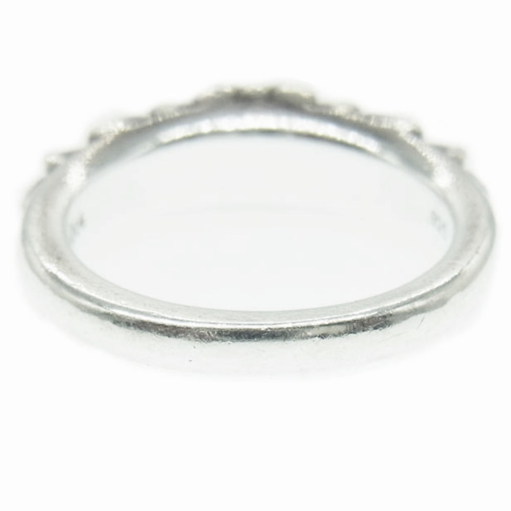 CHROME HEARTS クロムハーツ（原本無） BABY CLASSIC ベイビークラシック フローラルクロス リング シルバー系 9号【中古】