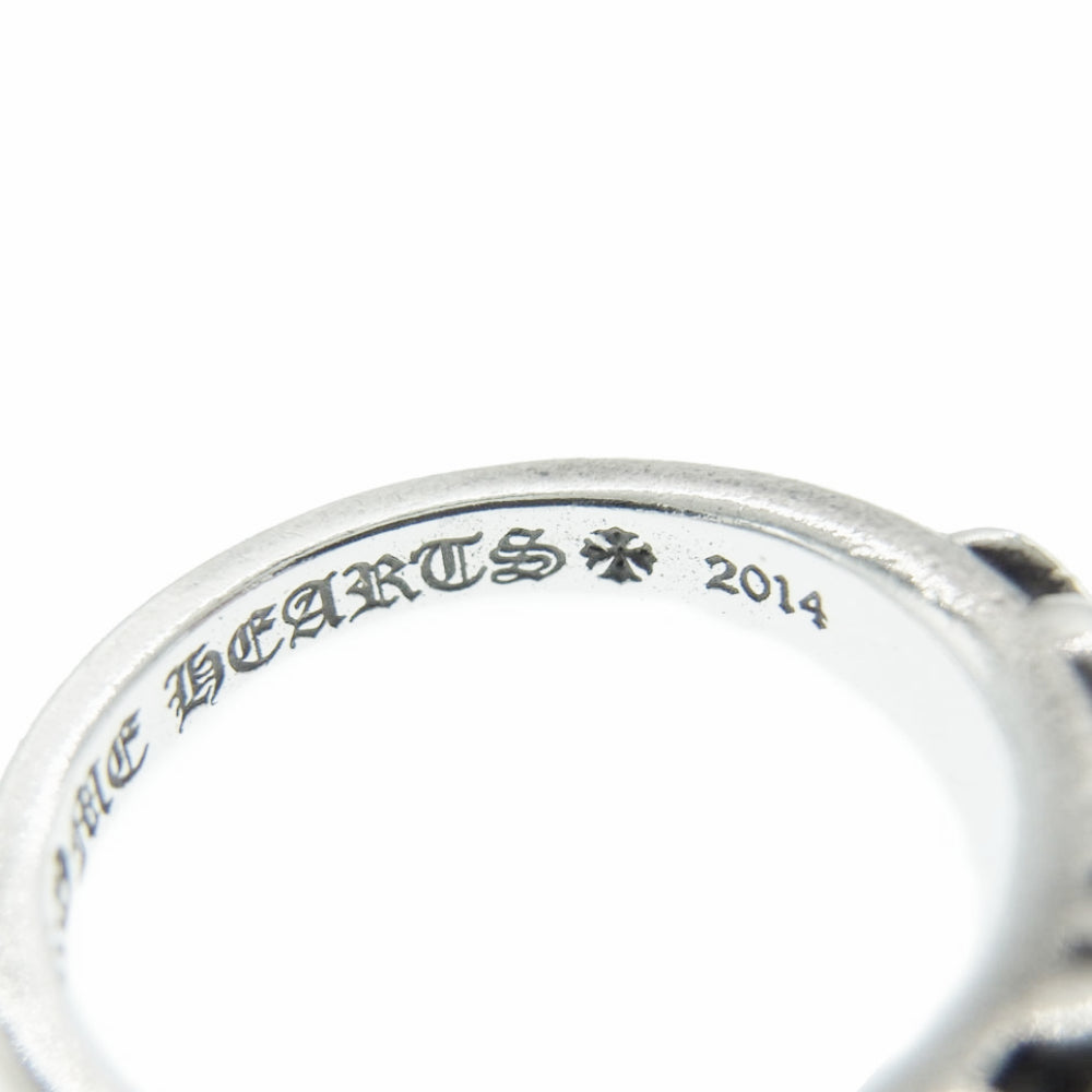 CHROME HEARTS クロムハーツ（原本無） BABY CLASSIC ベイビークラシック フローラルクロス リング シルバー系 9号【中古】