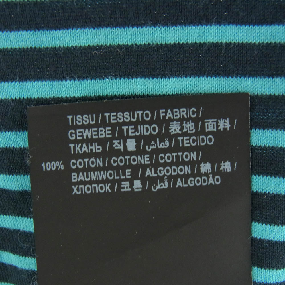 SAINT LAURENT サンローラン 648360 YBYQ2 ボーダー タイダイ 染め加工 Tシャツ 半袖 ライトブルー系 パープル系 S【中古】