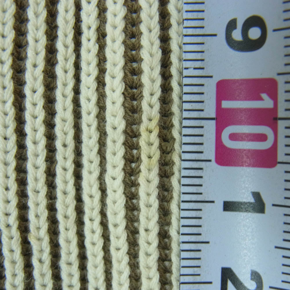 AURALEE オーラリー A20SP02TR SUPER HARD TWIST RIB KNIT P/O リブ ニット セーター ベージュ系 ブラウン系 3【中古】