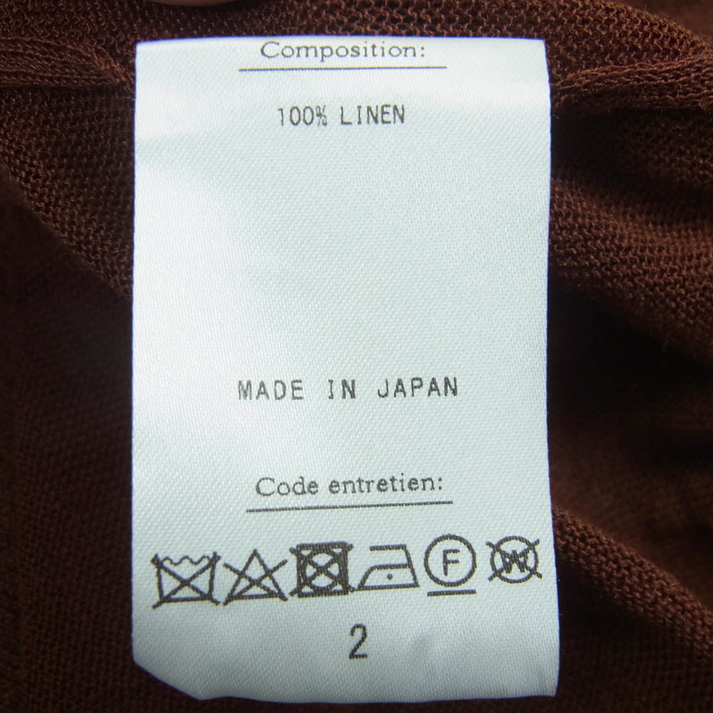 ヘリル 23-080-HL-8160-1 Rummy Highgauge Crewneck ラミー クルーネック ニット セーター ブラウン系 2【中古】