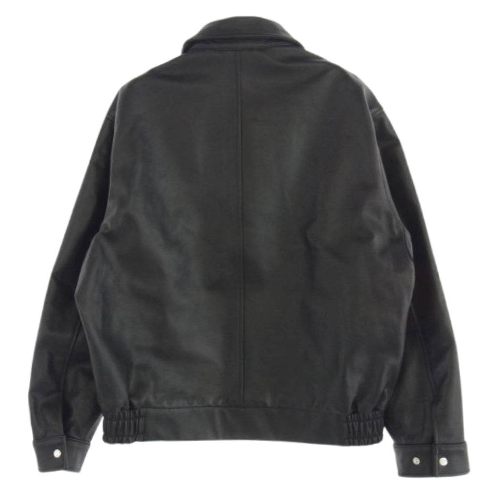 ユニバーサルプロダクツ 241-60401 GOAT LEATHER  JACKET ゴートレザー ブルゾン ジャケット ブラック系 2【新古品】【未使用】【中古】