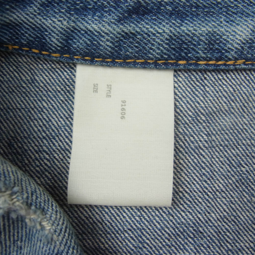 N.HOOLYWOOD エヌハリウッド × New Manual ニューマニュアル D.O T-BACK JACKET/IRG イレギュラー デニム ジャケット インディゴブルー系 42【極上美品】【中古】