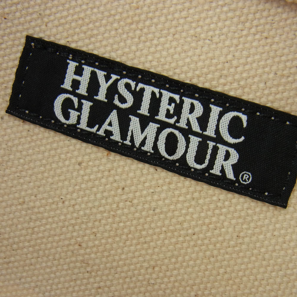 HYSTERIC GLAMOUR ヒステリックグラマー ヒスガール プリント キャンバス地 レザーハンドル トートバッグ マルチカラー系【中古】