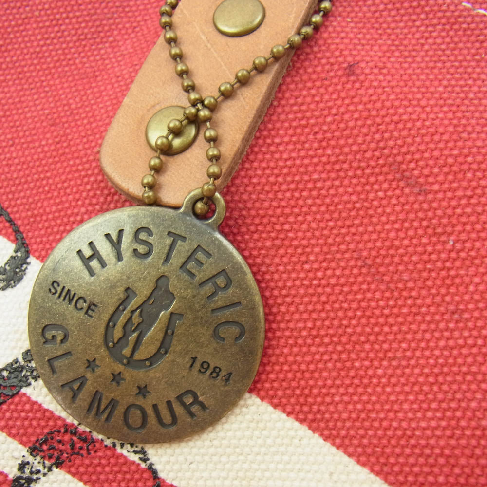 HYSTERIC GLAMOUR ヒステリックグラマー ヒスガール プリント キャンバス地 レザーハンドル トートバッグ マルチカラー系【中古】