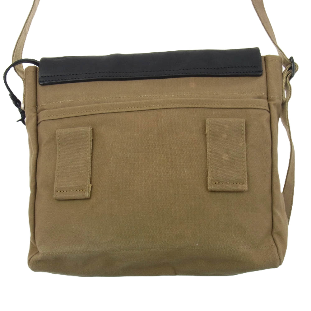 HYSTERIC GLAMOUR ヒステリックグラマー キャンバス地 レザー切替 ショルダーバッグ カーキ系【中古】