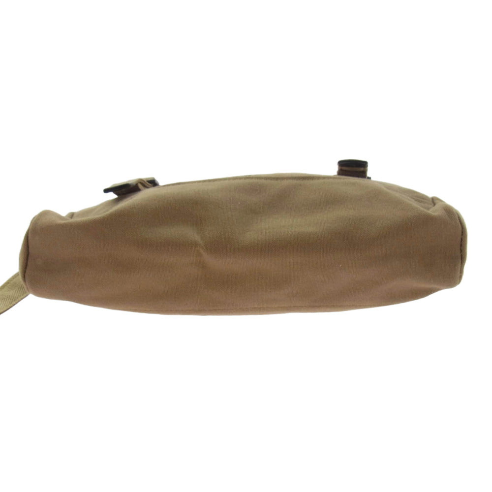 HYSTERIC GLAMOUR ヒステリックグラマー キャンバス地 レザー切替 ショルダーバッグ カーキ系【中古】