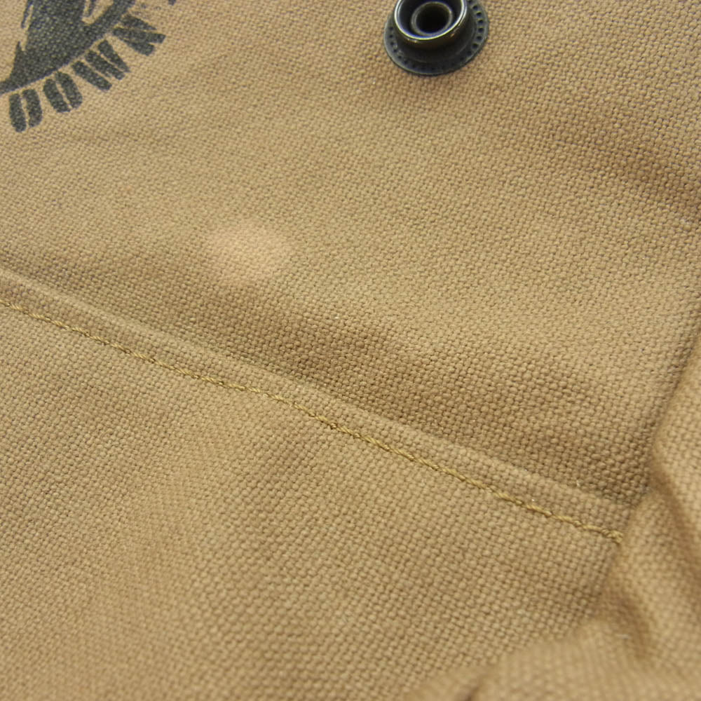 HYSTERIC GLAMOUR ヒステリックグラマー キャンバス地 レザー切替 ショルダーバッグ カーキ系【中古】