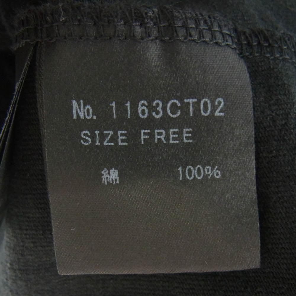 HYSTERIC GLAMOUR ヒステリックグラマー 1163CT02 × PLAYBOY プレイボーイ フロントプリント Ｔシャツ 半袖カットソー ブラック系 フリーサイズ【中古】