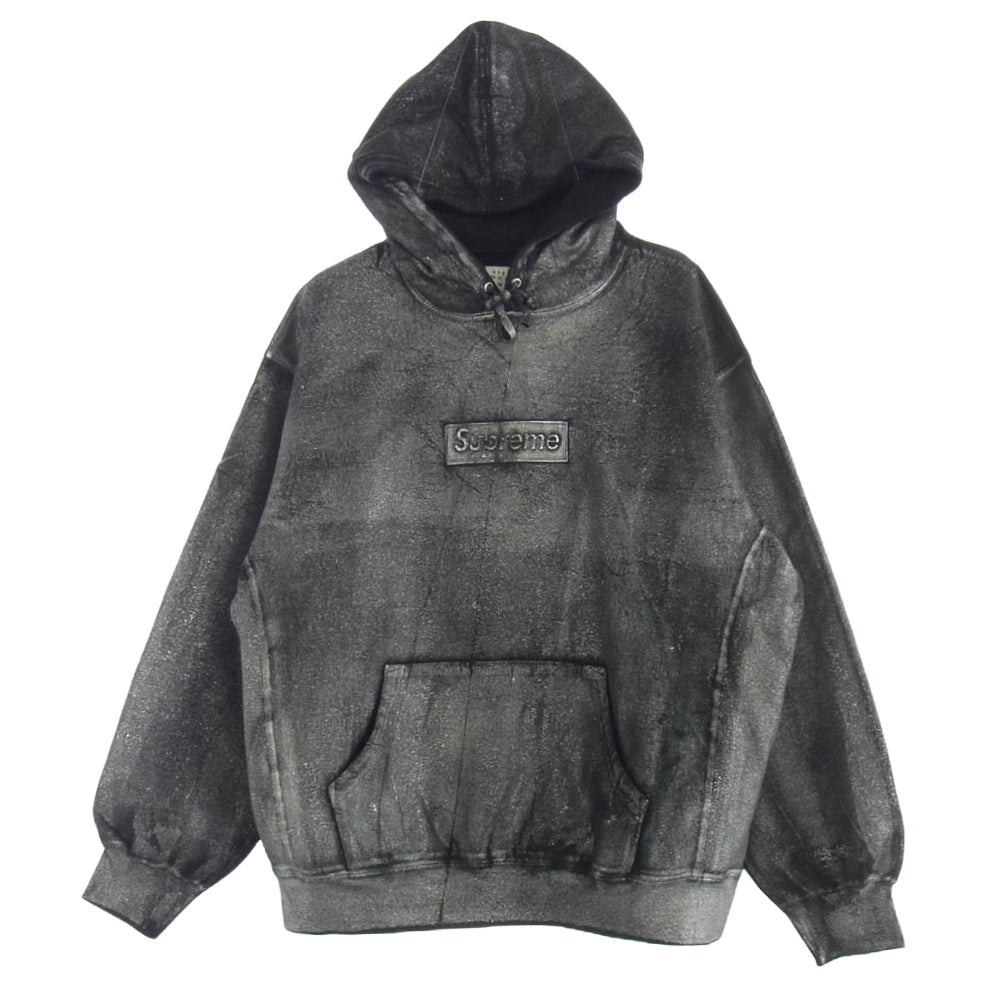 Supreme シュプリーム 24SS MM6 Maison Margiela Foil Box Logo Hooded Sweatshirt メゾンマルジェラ フォイル ボックスロゴ パーカー グレー系 L【新古品】【未使用】【中古】