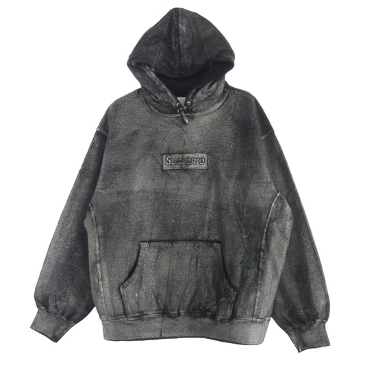 Supreme シュプリーム 24SS MM6 Maison Margiela Foil Box Logo Hooded Sweatshirt メゾンマルジェラ フォイル ボックスロゴ パーカー グレー系 L【新古品】【未使用】【中古】