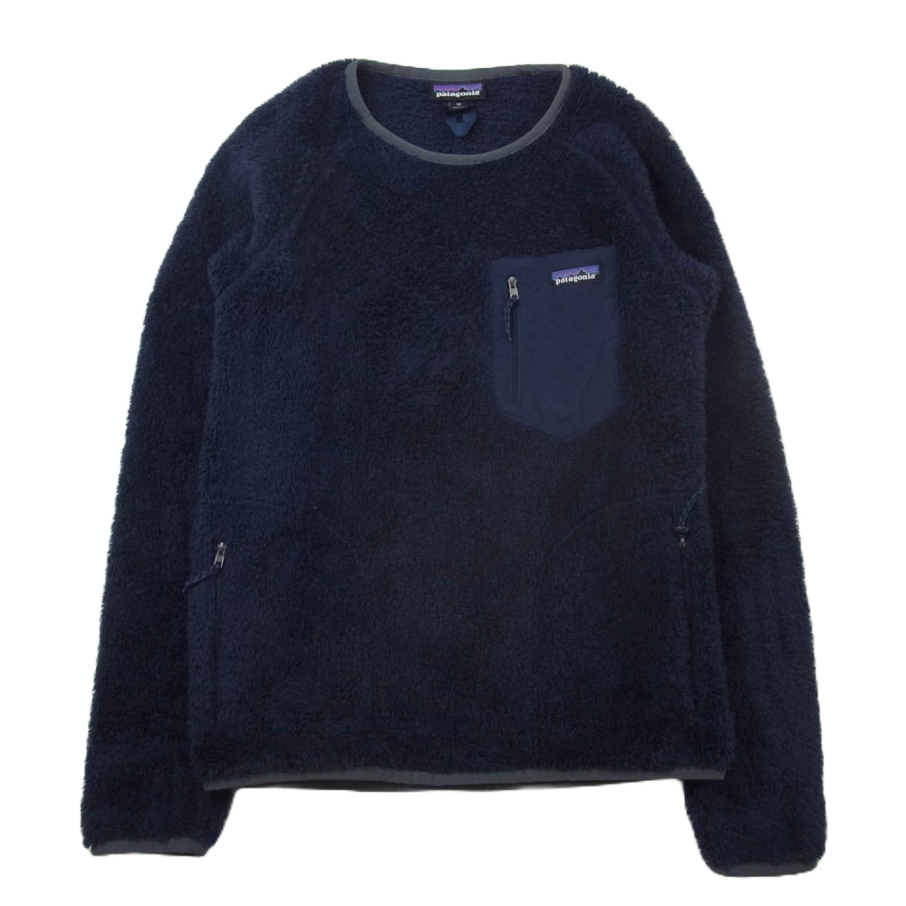 patagonia パタゴニア 25895FA19 Los Gatos Crew ロスガトス クルーネック フリース トップ 長袖 ネイビー系 XS【中古】