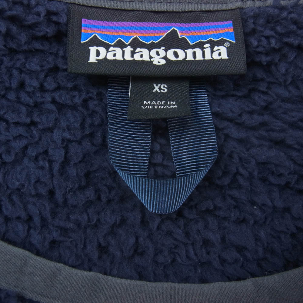 patagonia パタゴニア 25895FA19 Los Gatos Crew ロスガトス クルーネック フリース トップ 長袖 ネイビー系 XS【中古】