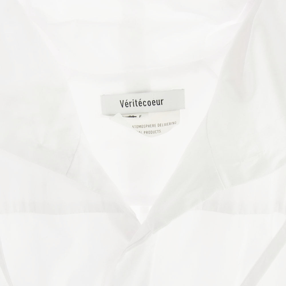 ヴェリテクール VC-2456 フード ロングシャツ コート ホワイト系 F【中古】