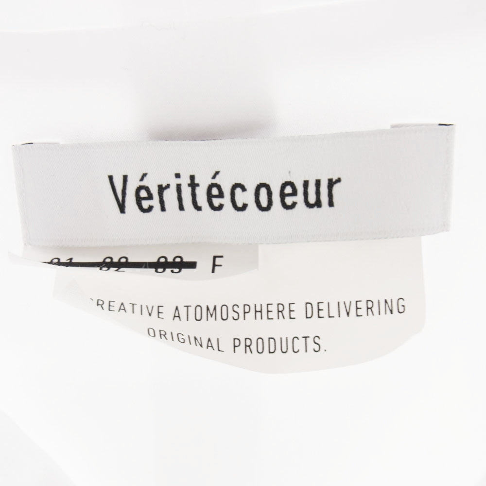 ヴェリテクール VC-2456 フード ロングシャツ コート ホワイト系 F【中古】