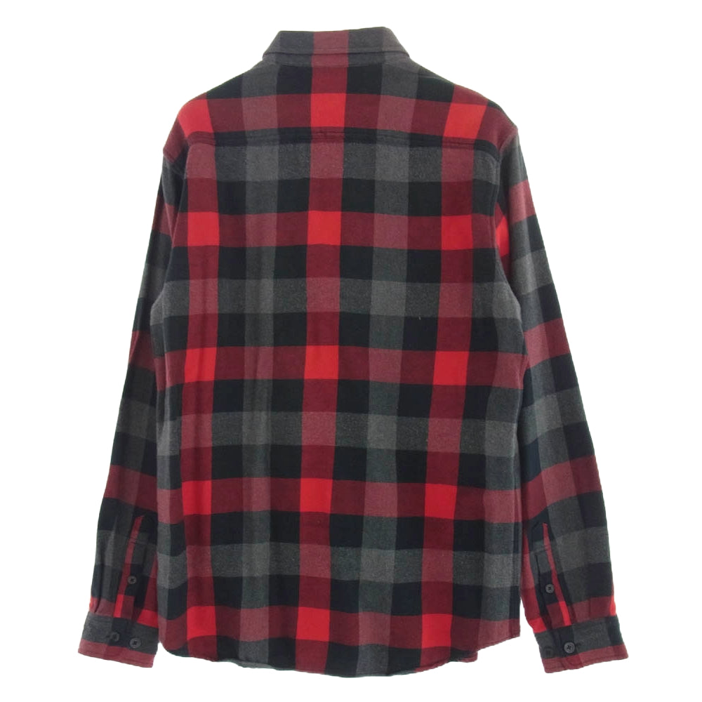 Supreme シュプリーム 08AW 3 Color Check Flannel Shirt チェック柄 フランネル 長袖シャツ レッド系 L【中古】