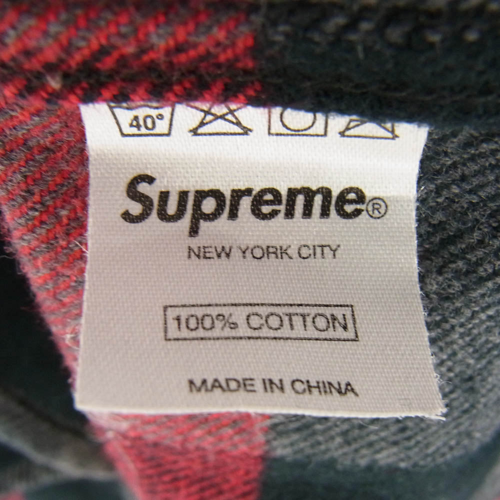 Supreme シュプリーム 08AW 3 Color Check Flannel Shirt チェック柄 フランネル 長袖シャツ レッド系 L【中古】