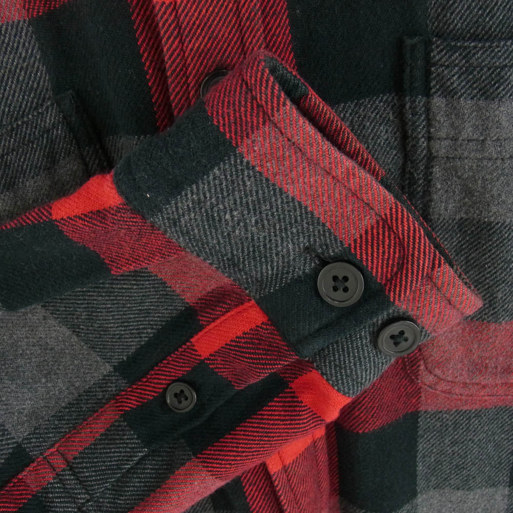 Supreme シュプリーム 08AW 3 Color Check Flannel Shirt チェック柄 フランネル 長袖シャツ レッド系 L【中古】