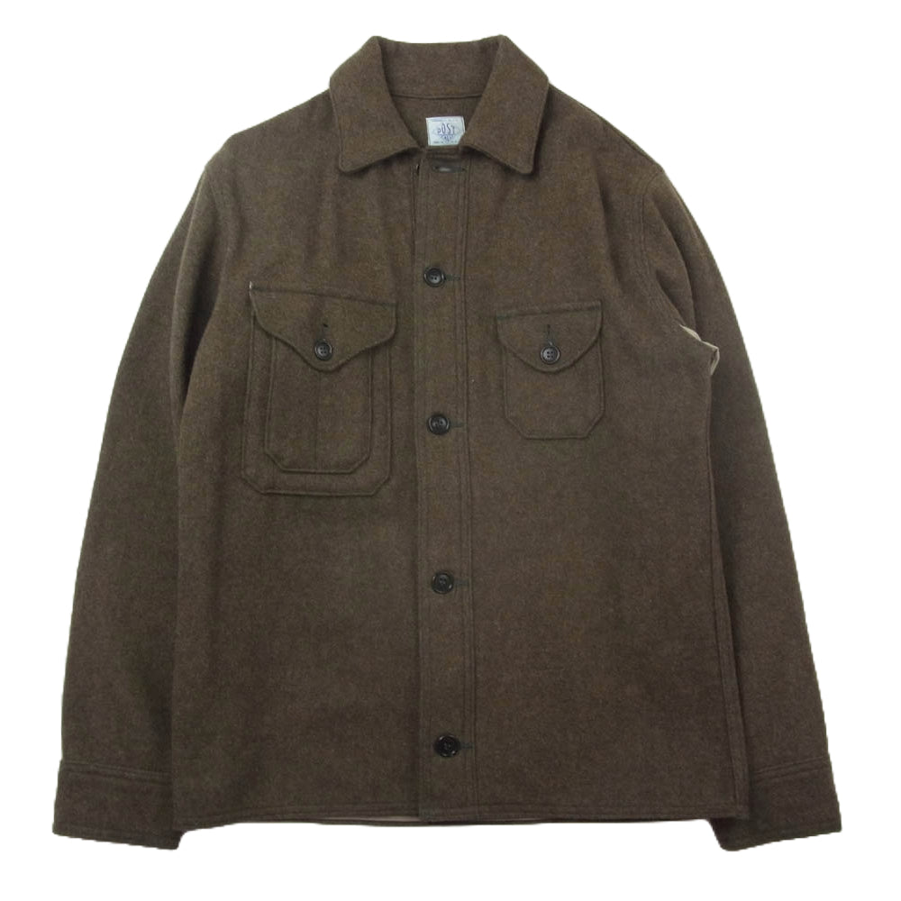 POST OVERALLS ポストオーバーオールズ 1179 USA製 C-POST WOOL MELTON メルトンウール ジャケット カーキ系 S【中古】