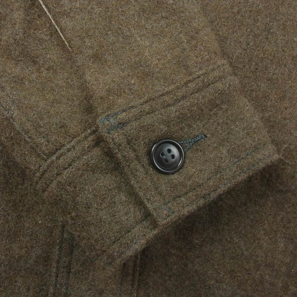 POST OVERALLS ポストオーバーオールズ 1179 USA製 C-POST WOOL MELTON メルトンウール ジャケット カーキ系 S【中古】