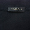 COMOLI コモリ 25SS B01-06002 コットン Vネック カーディガン ブラック系 3【美品】【中古】