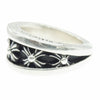 CHROME HEARTS クロムハーツ（原本無） NARROW V CHX ナロー Vバンド CHプラス エックス リング シルバー系 ブラック系 16.5号【中古】