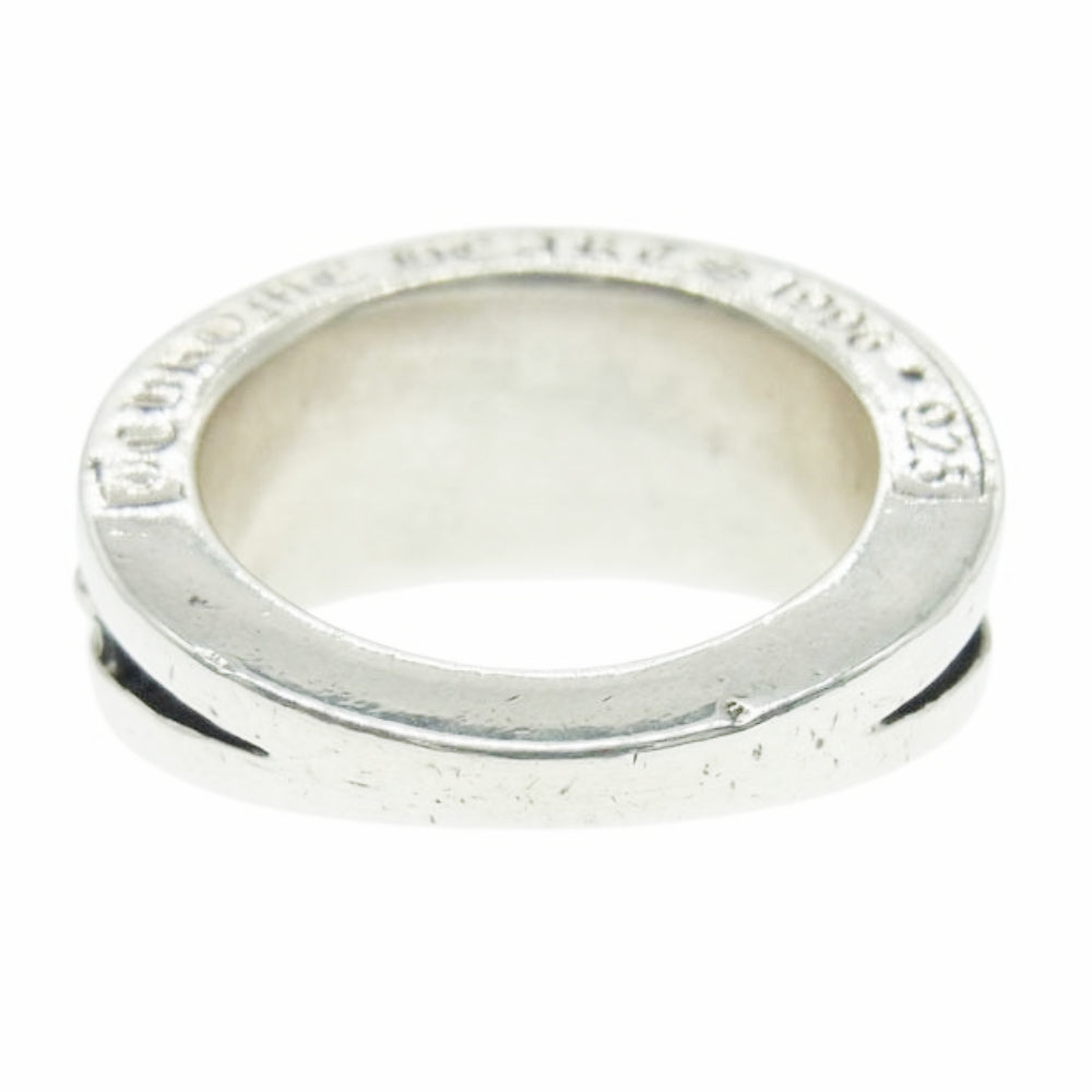 CHROME HEARTS クロムハーツ（原本無） NARROW V CHX ナロー Vバンド CHプラス エックス リング シルバー系 ブラック系 16.5号【中古】