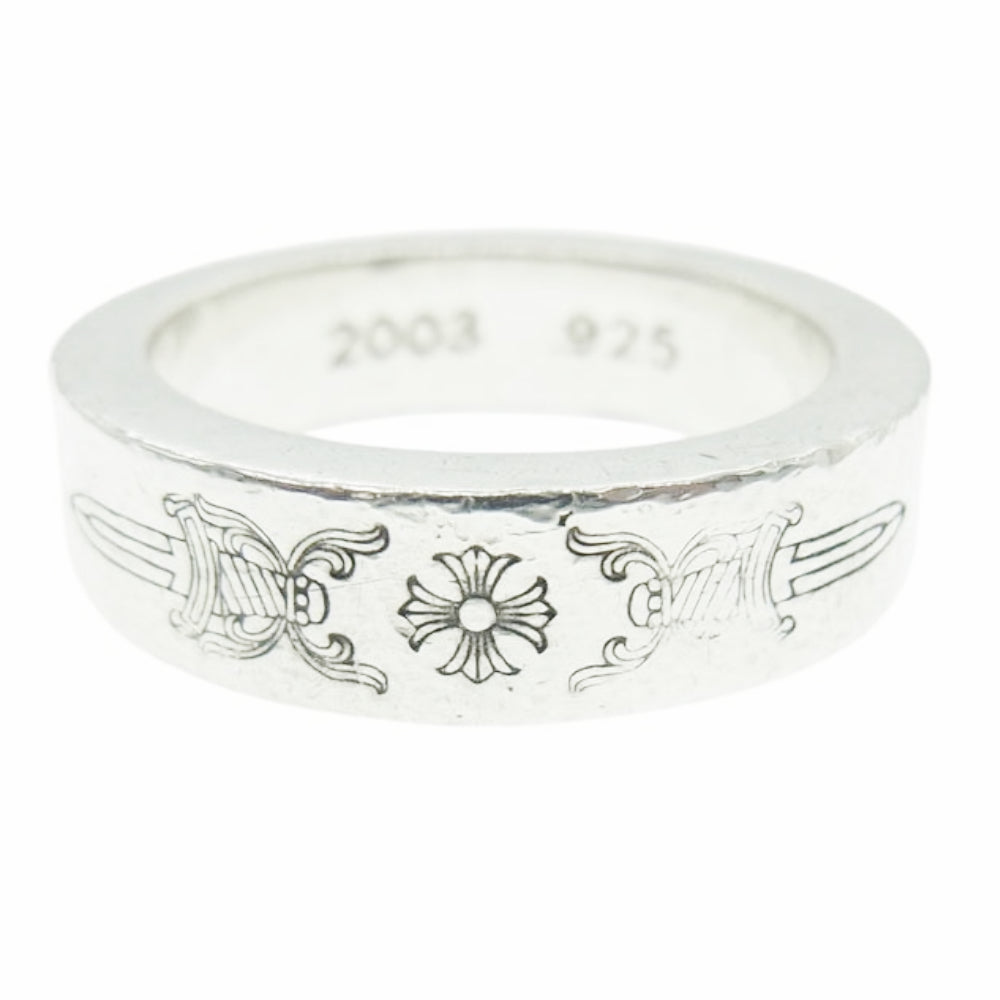 CHROME HEARTS クロムハーツ（原本無） 6mm SPACER DAGGER スペーサー ダガー リング 14.5号 シルバー系【中古】