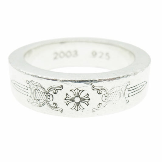 CHROME HEARTS クロムハーツ（原本無） 6mm SPACER DAGGER スペーサー ダガー リング 14.5号 シルバー系【中古】