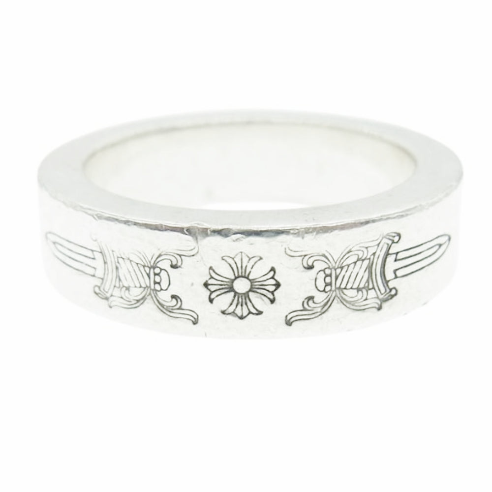 CHROME HEARTS クロムハーツ（原本無） 6mm SPACER DAGGER スペーサー ダガー リング 14.5号 シルバー系【中古】