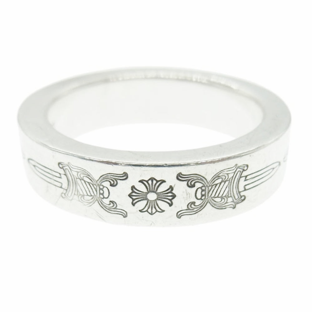 CHROME HEARTS クロムハーツ（原本無） 6mm SPACER DAGGER スペーサー ダガー リング 20.5号 シルバー系【中古】