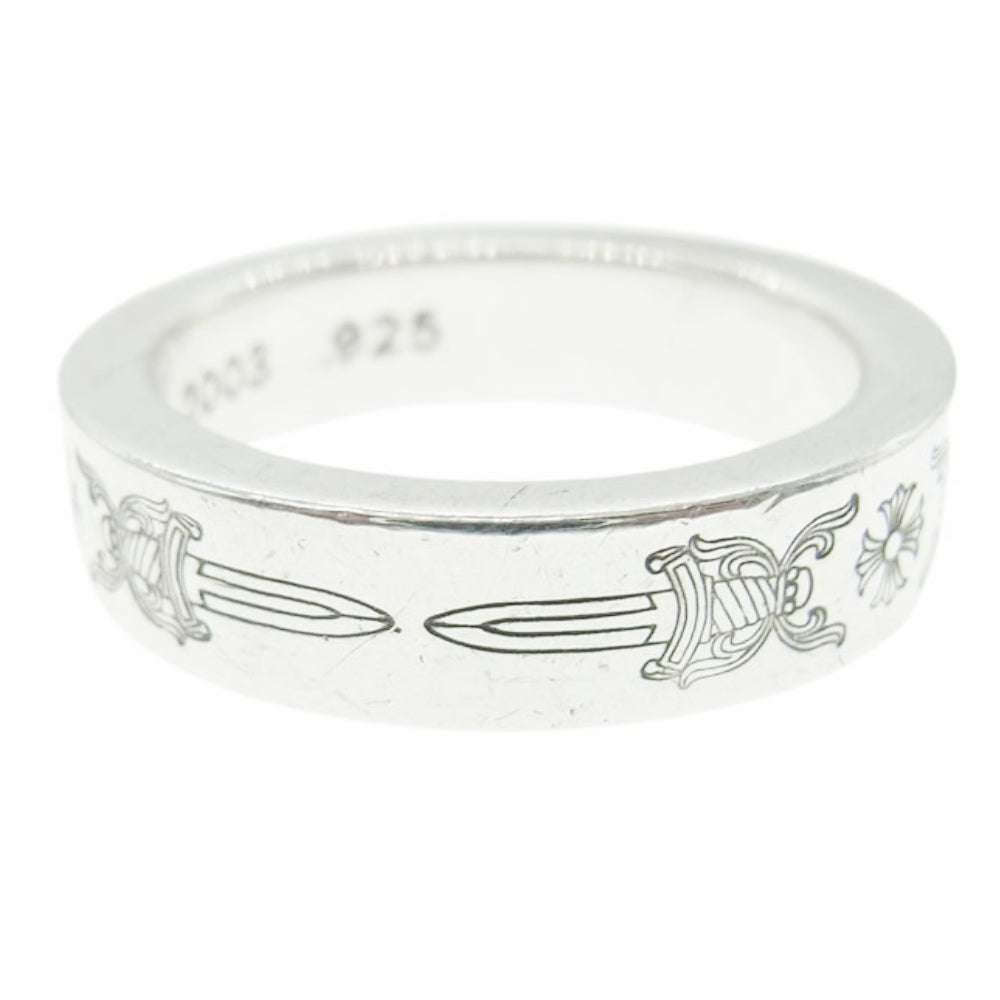 CHROME HEARTS クロムハーツ（原本無） 6mm SPACER DAGGER スペーサー ダガー リング 20.5号 シルバー系【中古】