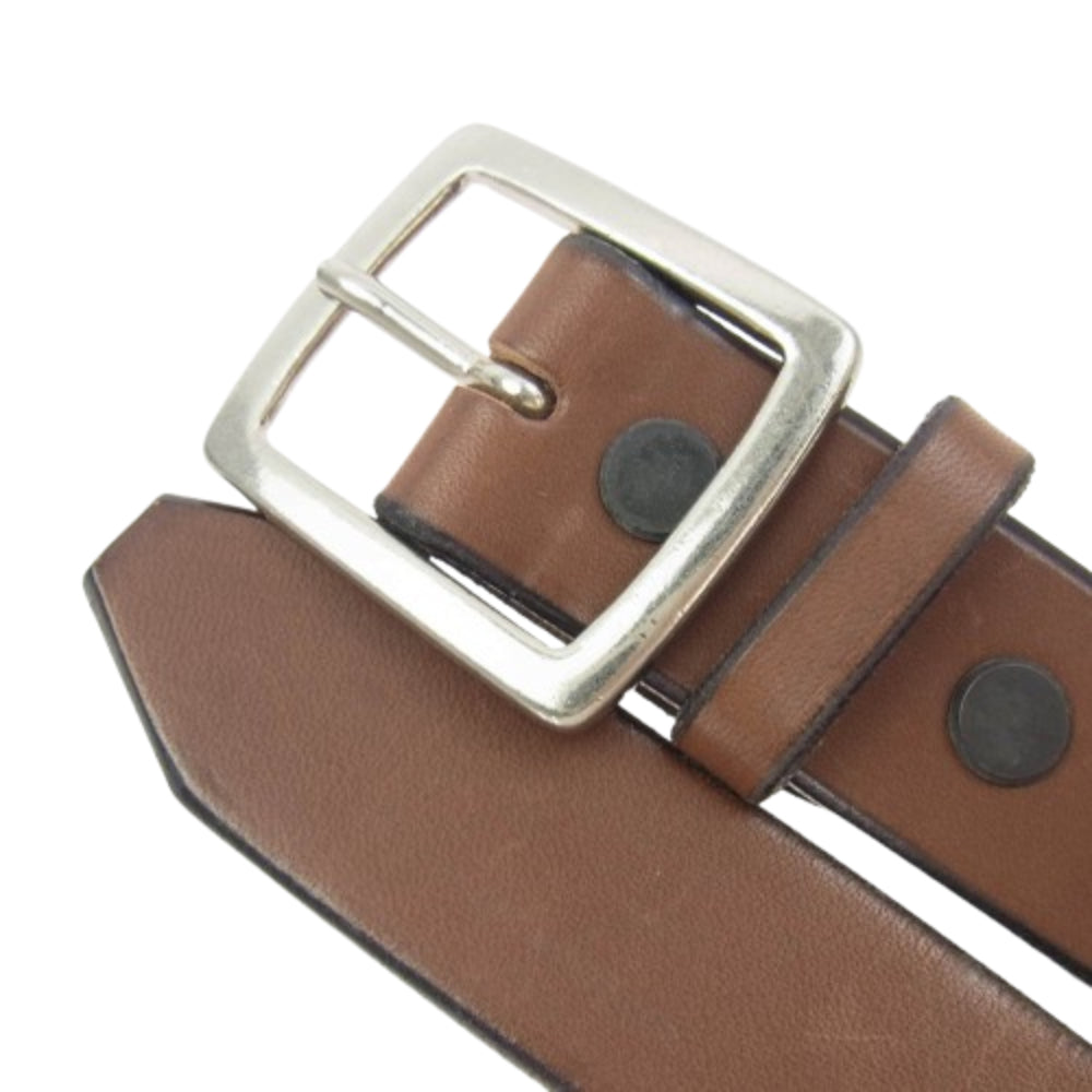 ORGUEIL オルゲイユ OR-7268 Benz Leather Belt ベンズ レザー ベルト ブラウン系 34【中古】