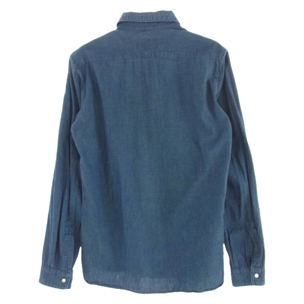 ORGUEIL オルゲイユ OR-5001C Classic Chambray Shirt クラシック シャンブレー 長袖 シャツ インディゴブルー系 38【中古】