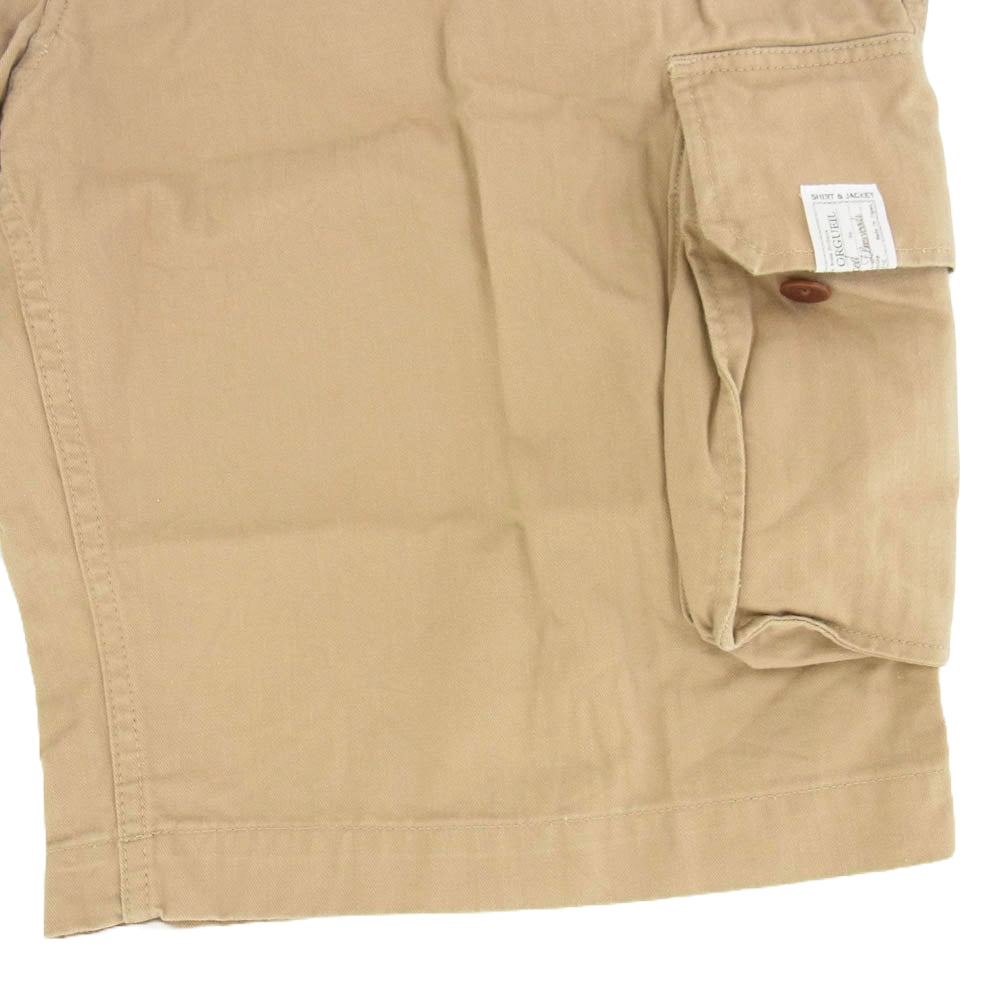 ORGUEIL オルゲイユ OR-1083 French Cargo Shorts フレンチ カーゴ ショーツ パンツ ライトブラウン系 34【中古】