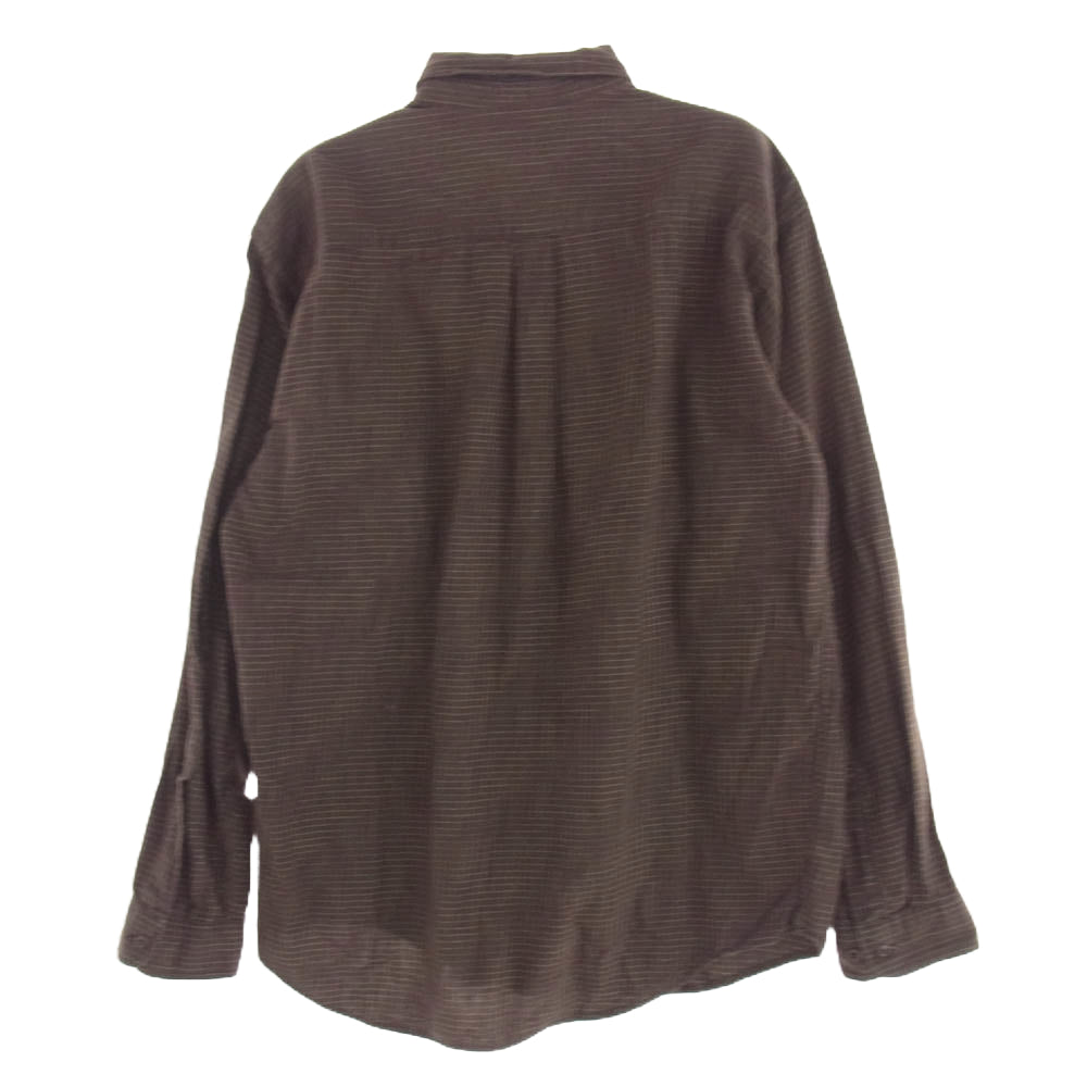 patagonia パタゴニア 07AW 53836 Organic Pima Cotton L/S Plaid Shirt オーガニックコットン 長袖 チェック シャツ ブラウン系 S【中古】