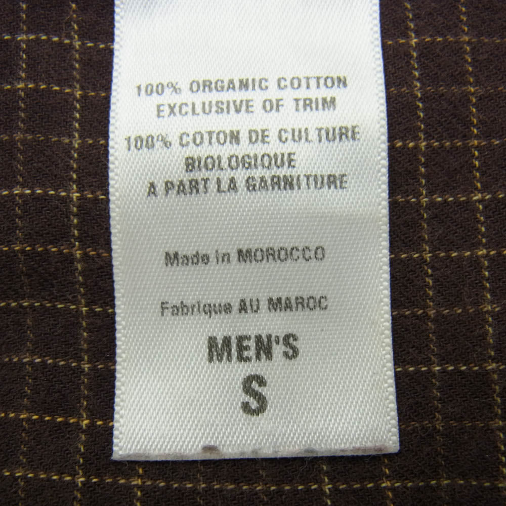patagonia パタゴニア 07AW 53836 Organic Pima Cotton L/S Plaid Shirt オーガニックコットン 長袖 チェック シャツ ブラウン系 S【中古】