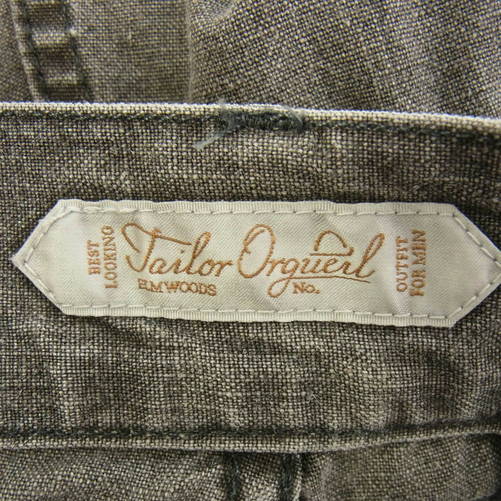 ORGUEIL オルゲイユ OR-1109 Tailor Work Trousers テイラー ワーク トラウザー テーパード パンツ グレー系 32【中古】
